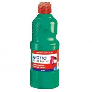 Colori a tempera pronta Giotto verde smeraldo da 500ml