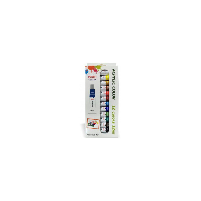 Colori a tempera pronta ml.12 12pz