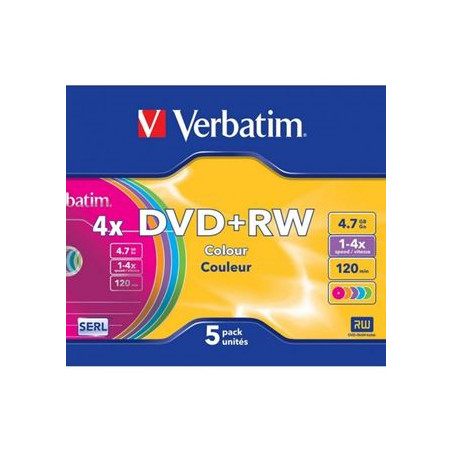 DVD+RW con custodia verbatim