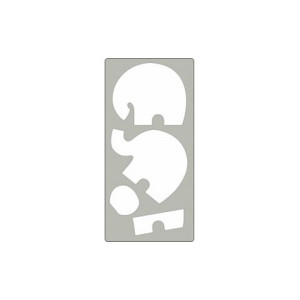 Fustella acciaio alta Elefante x Fustellatrice f.to A4
