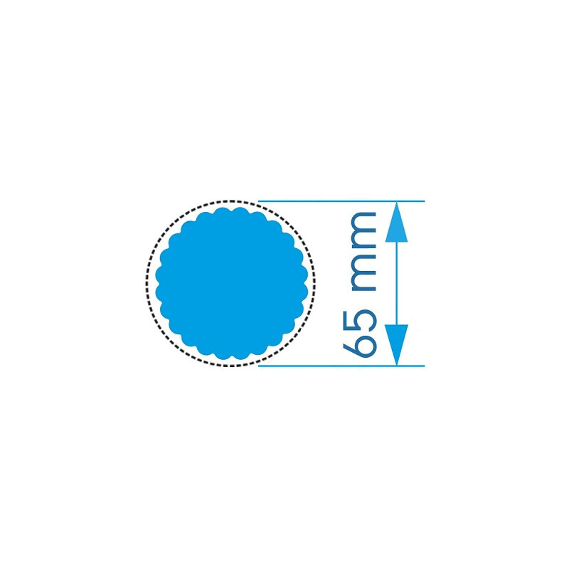 Fustella Maxi 65mm Cerchio smerlato