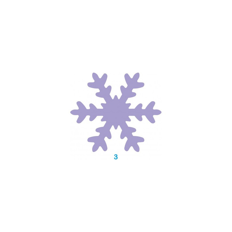 Fustella Maxi 75mm Fiocco di neve