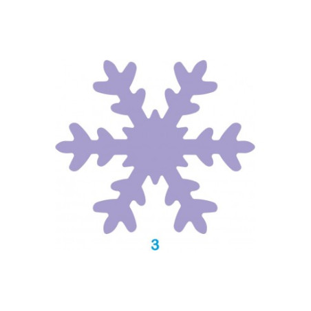 Fustella Maxi 75mm Fiocco di neve