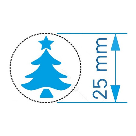 Fustella media 25mm Albero di natale
