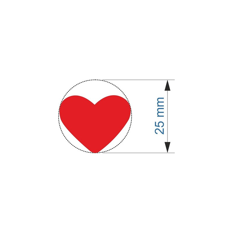 Fustella media 25mm Cuore x EVA FOAM