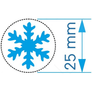 Fustella media 25mm fiocco di neve