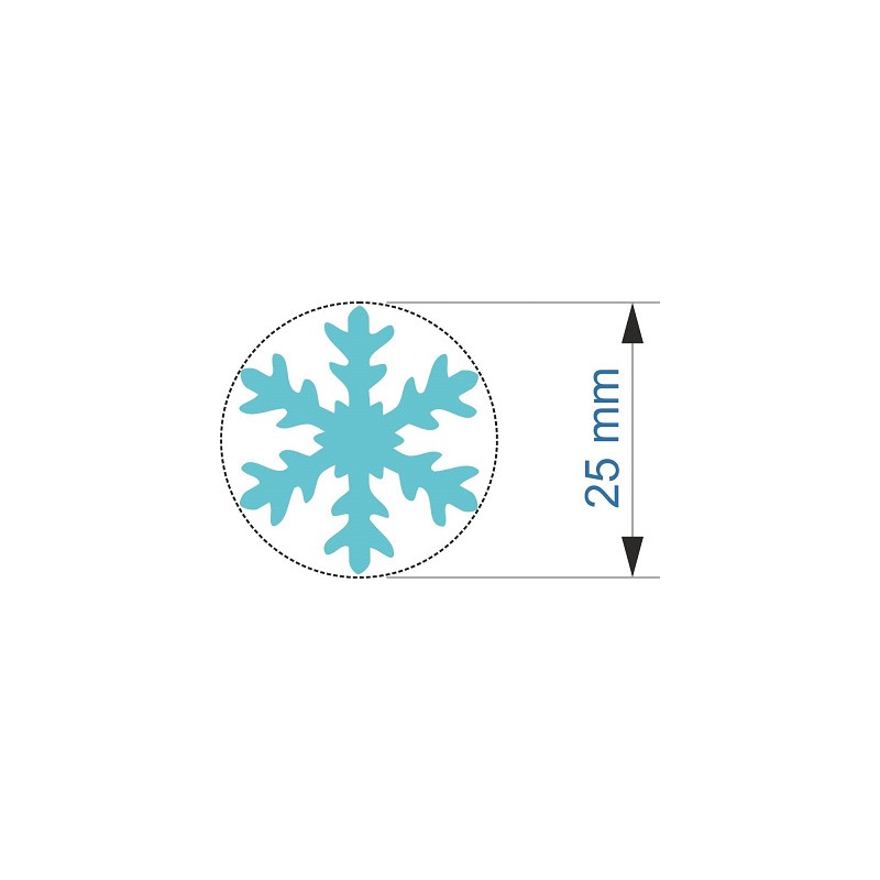 Fustella media 25mm Fiocco di neve x EVA FOAM
