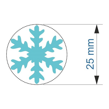 Fustella media 25mm Fiocco di neve x EVA FOAM