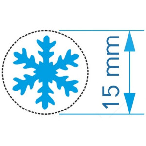 Fustella piccola 15mm fiocco di neve