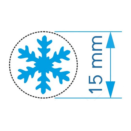 Fustella piccola 15mm fiocco di neve