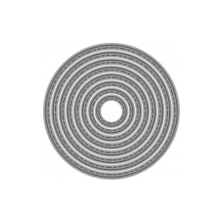 Fustella sottile Cerchi 120x120mm x Fustellatrice f.to A4