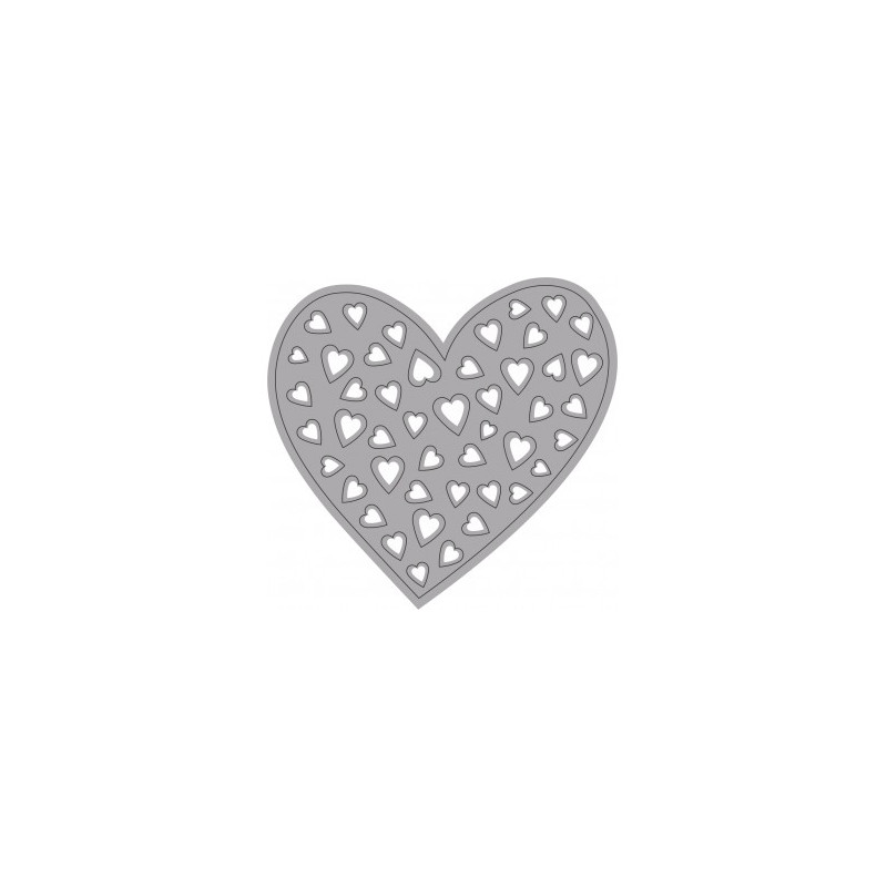 Fustella sottile CUORE. Utilizzabili con macchine oltre 80mm. Isabella WILER ISA4.