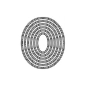 Fustella sottile ellissi 62x73mm x fustellatrice
