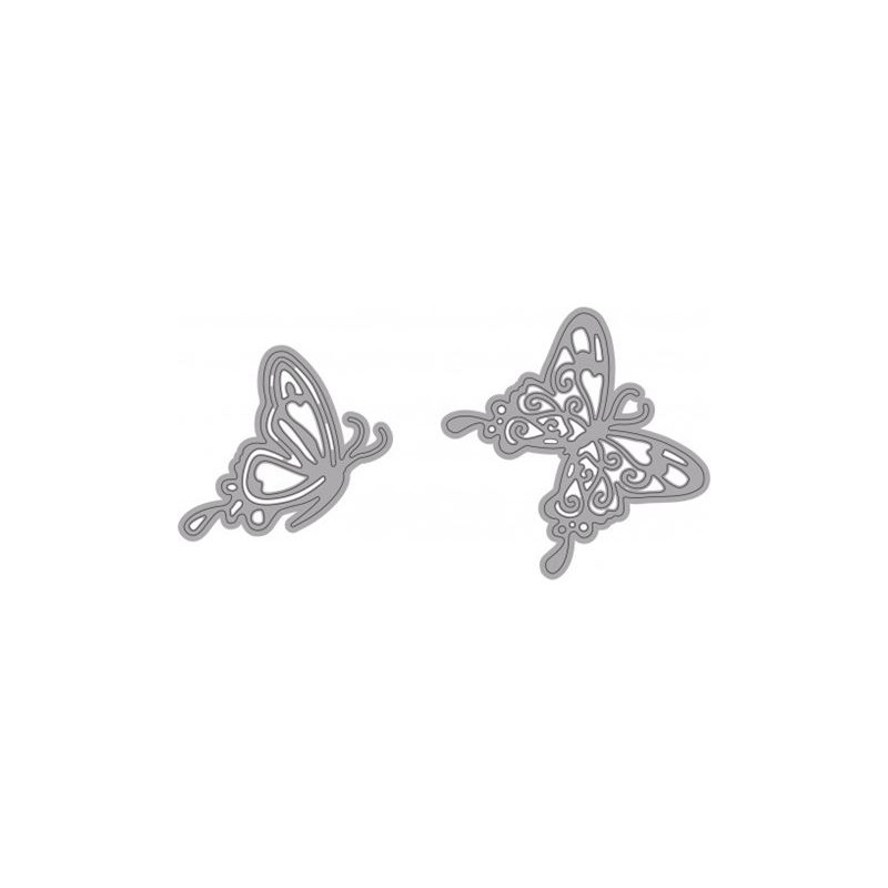 Fustella sottile FARFALLE 2 SOGG. Utilizzabili con ROSA80 - VIOLA80