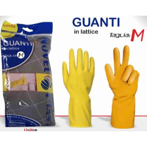 Guanti in lattice M- gialli