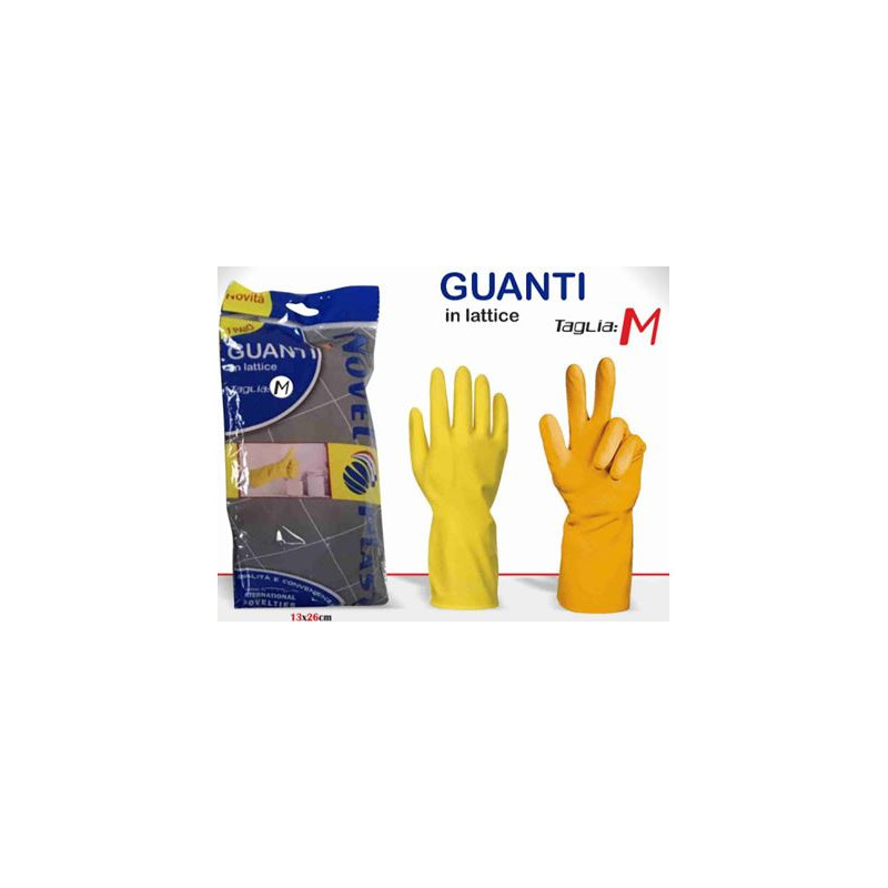 Guanti in lattice M- gialli