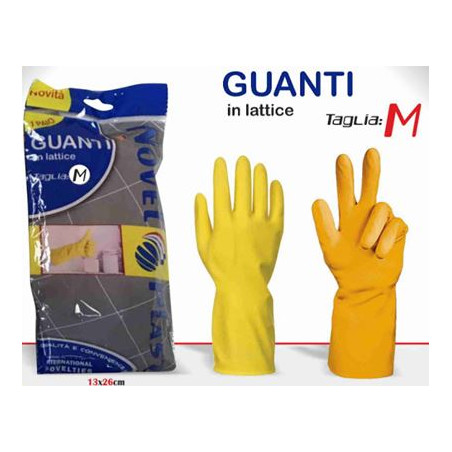 Guanti in lattice M- gialli
