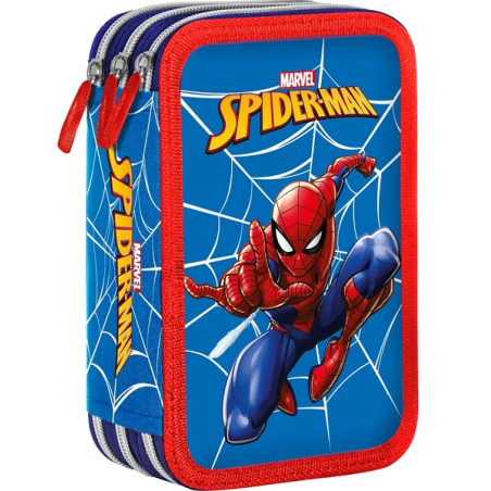 Astuccio 3 Zip Olografico Spiderman