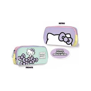 Astuccio bustina 2 zip  Hello kitty