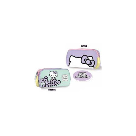 Astuccio bustina 2 zip  Hello kitty