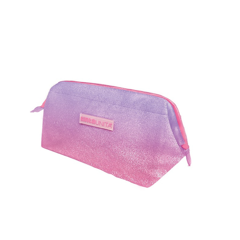 Astuccio bustone jumbo 1 zip TINTAUNITA gradiet rosa/viola