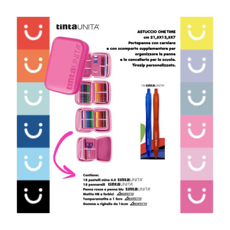 Astuccio completo 1 zip rigido ONE TIME TINTAUNITA POOL OVER (36,50)