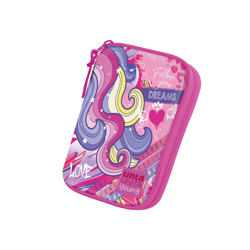 Astuccio completo 1 zip rigido ONE TIME TINTAUNITA Uncorn