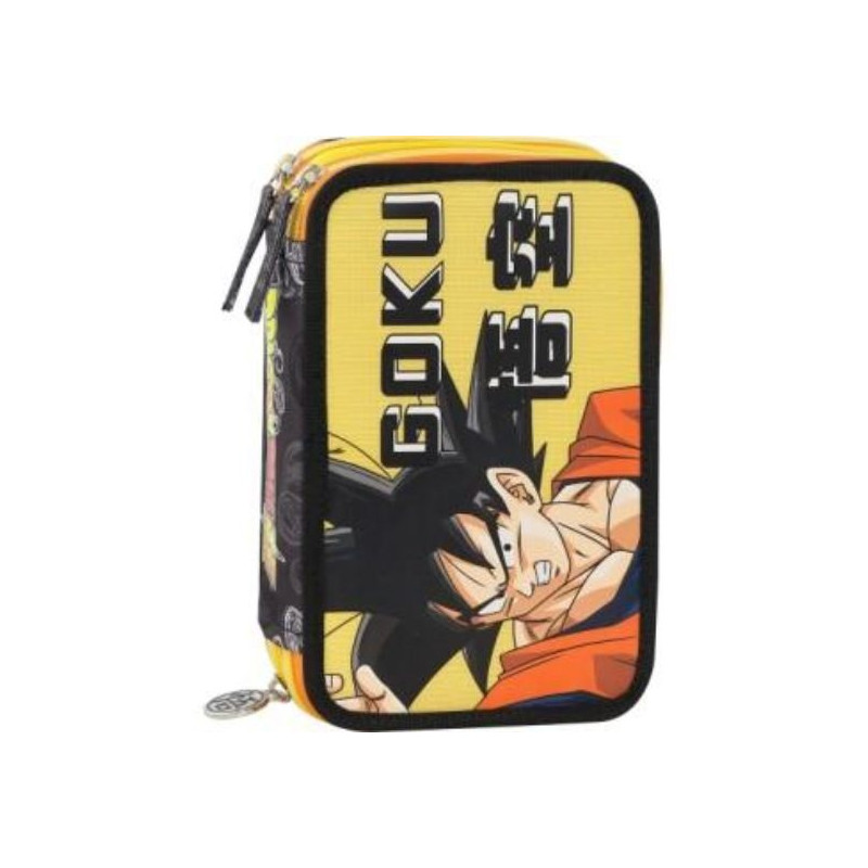 Astuccio completo 3 ZIP DRAGON BALL GOKU - GIALLO