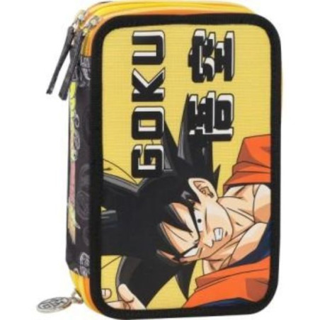 Astuccio completo 3 ZIP DRAGON BALL GOKU - GIALLO