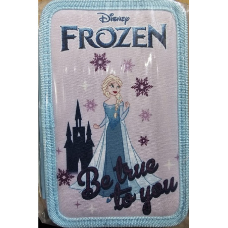 Astuccio completo 3 zip Frozen Be smart