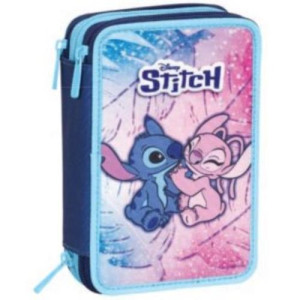 ASTUCCIO completo 3 ZIP LILO & STITCH CUTE AND FLUFFY Seven