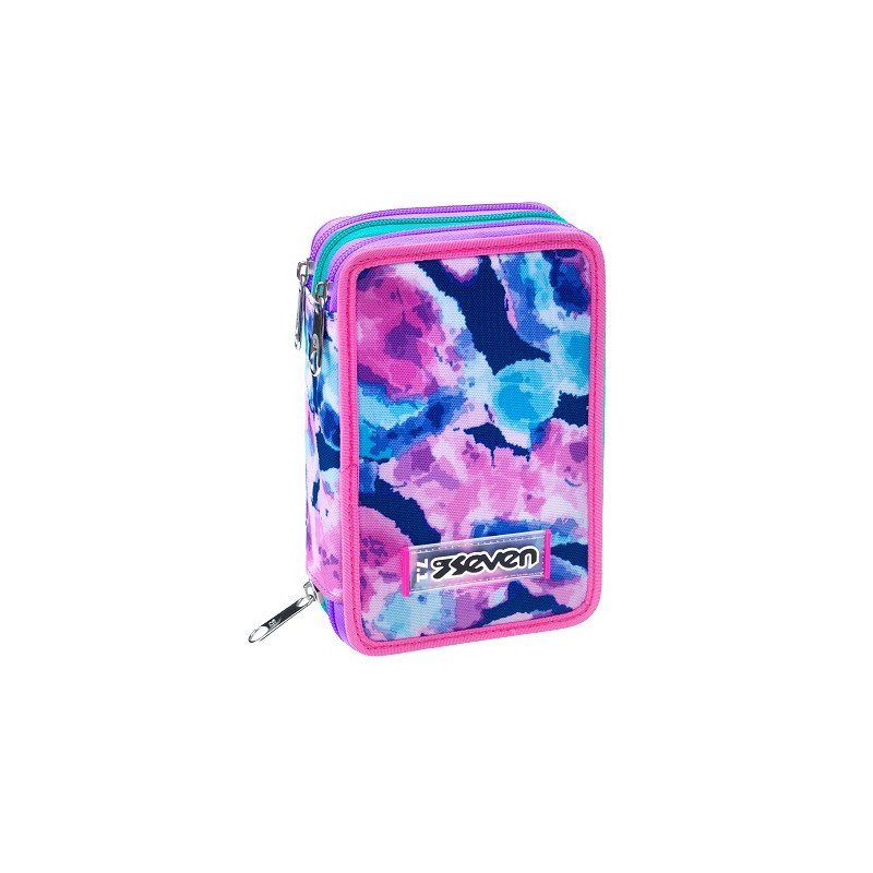 Astuccio completo 3 zip Seven custom cloud