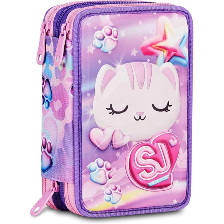 Astuccio completo 3 zip Seven sj gang glowcat