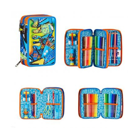 Astuccio completo 3 zip Seven SJ spherefull boy