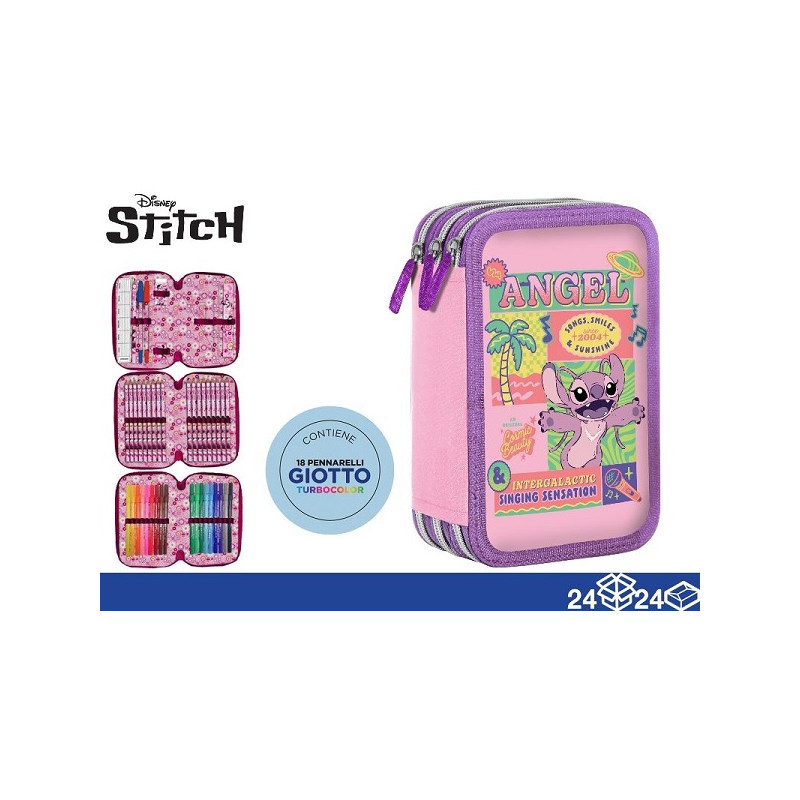 Astuccio completo 3 zip Stitch & angel Be smart