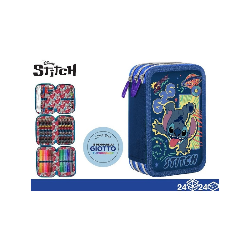 Astuccio completo 3 zip Stitch Be smart
