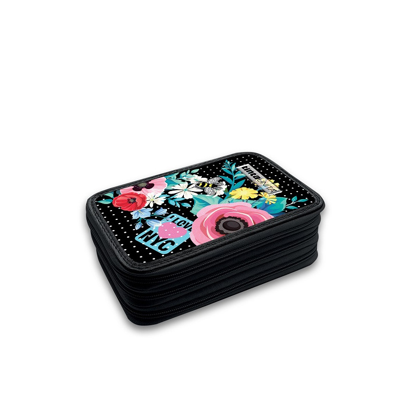 Astuccio completo 3 zip TINTAUNITA fantasy flower