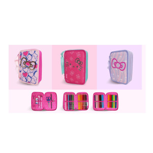Astuccio completo 3 zip TINTAUNITA Hello Kitty 50th anniversary