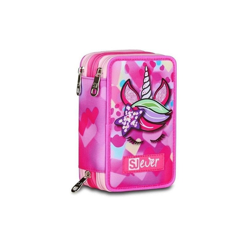 Astuccio completo 3 zip UNICORNSIDE GIRL Seven SJ ever