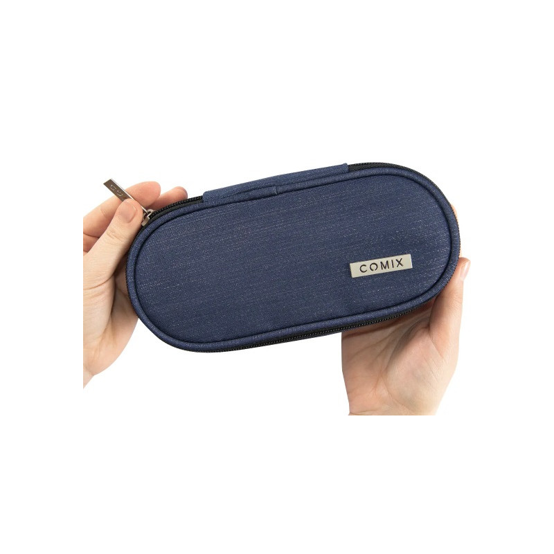 Astuccio tombolino organizzato OVALE ORG. LUREX BLU COMIX