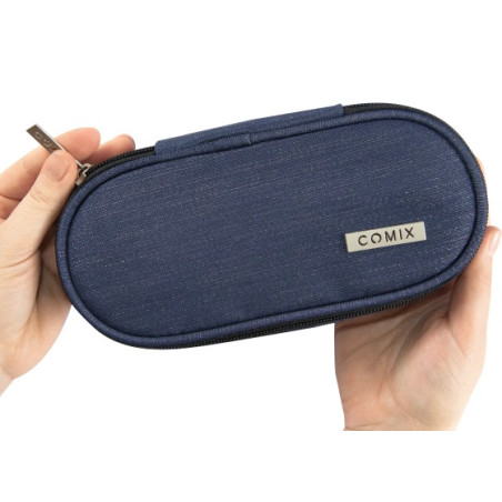 Astuccio tombolino organizzato OVALE ORG. LUREX BLU COMIX