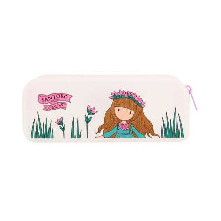 BUSTA SOFT astuccio WOODLAND WILDFLOWER santoro GORJUSS con zip
