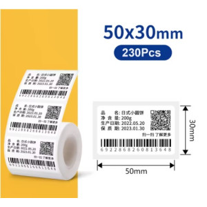 Etichette a rotolo per Mini stampante tascabile - 50x30
