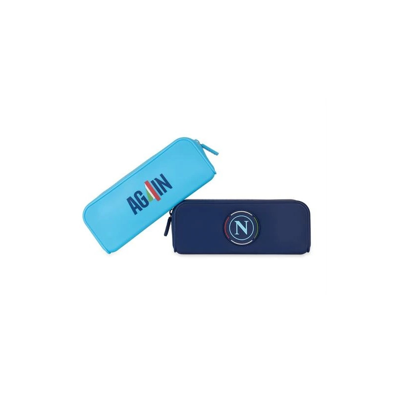 OFFERTA Astuccio bustina portapenna Napoli in silicone gommy SSC Again