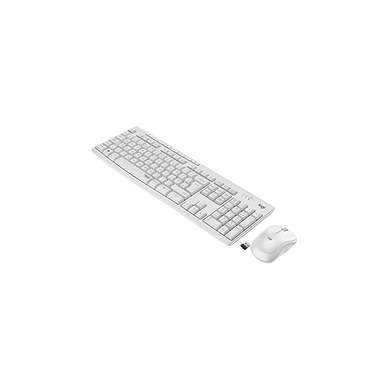 Tastiera + mouse Logitech wireless mk295  BIANCA