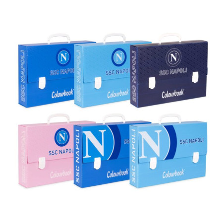 Cartella valigetta polionda SSC NAPOLI Colourbook d.8