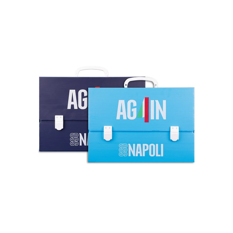 Cartella valigetta polionda SSC NAPOLI Colourbook d.8 Again