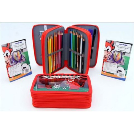 OFFERTA Astuccio 3 zip 18+18 ultras milan interno Giotto offerta