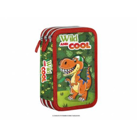 OFFERTA Astuccio 3 zip Dino