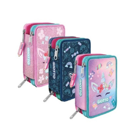 OFFERTA Astuccio 3 zip Giotto Candy collection